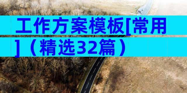 工作方案模板[常用]（精选32篇）